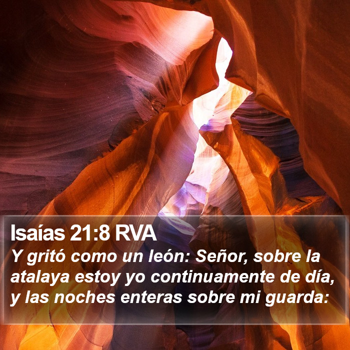 Isaías 21:8 RVA Bible Study