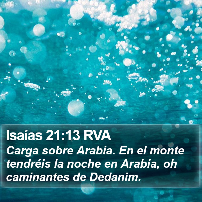 Isaías 21:13 RVA Bible Study