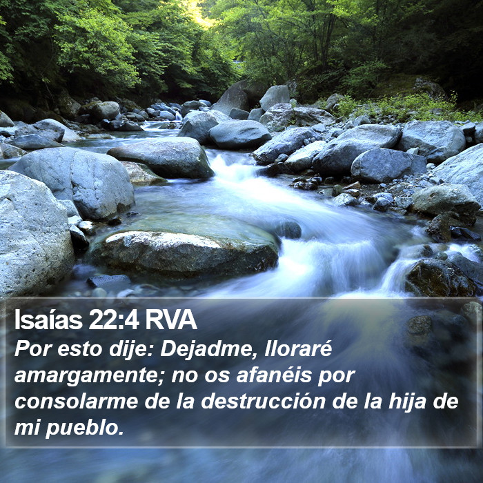 Isaías 22:4 RVA Bible Study