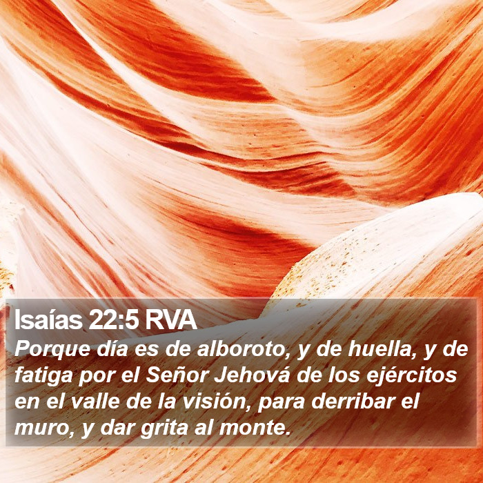 Isaías 22:5 RVA Bible Study