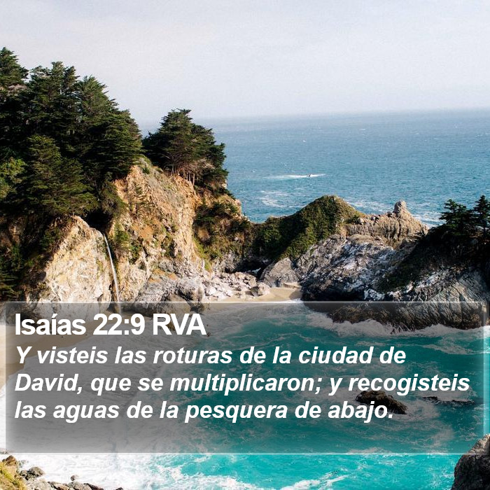 Isaías 22:9 RVA Bible Study