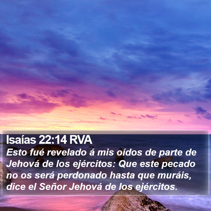 Isaías 22:14 RVA Bible Study