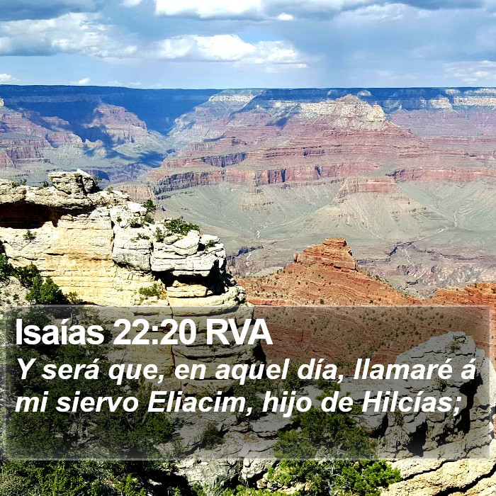 Isaías 22:20 RVA Bible Study