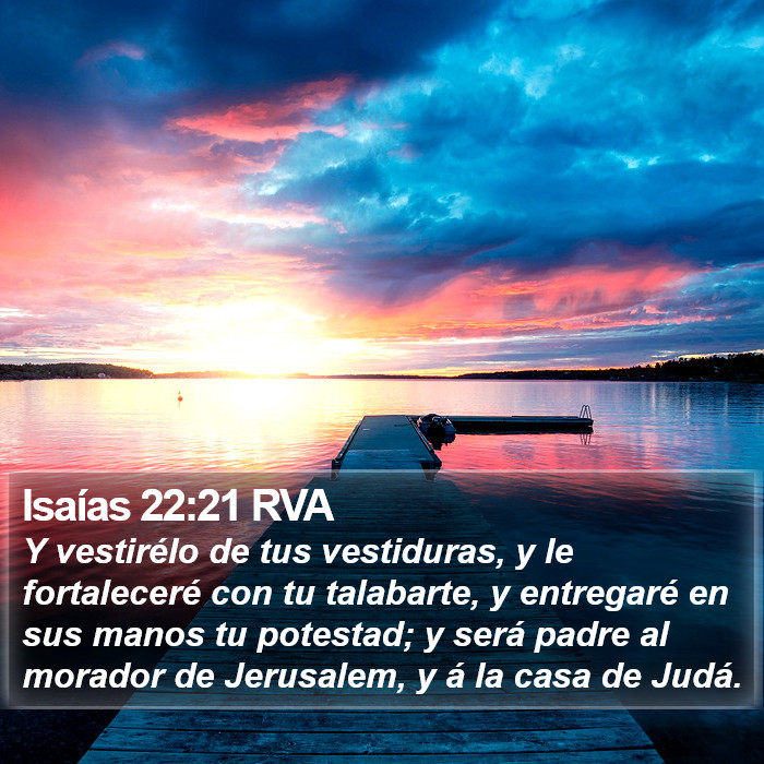 Isaías 22:21 RVA Bible Study