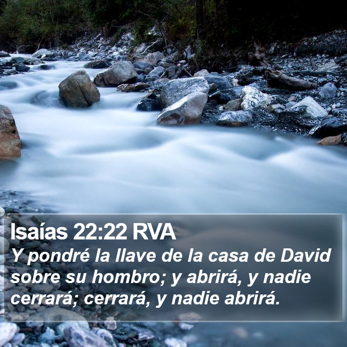 Isaías 22:22 RVA Bible Study