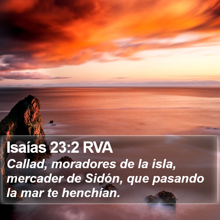 Isaías 23:2 RVA Bible Study