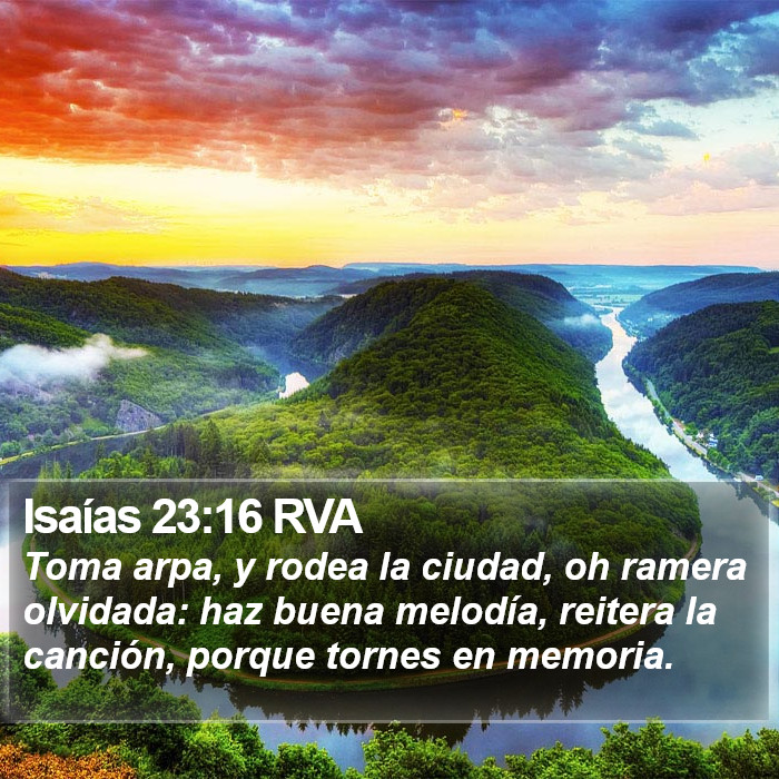 Isaías 23:16 RVA Bible Study