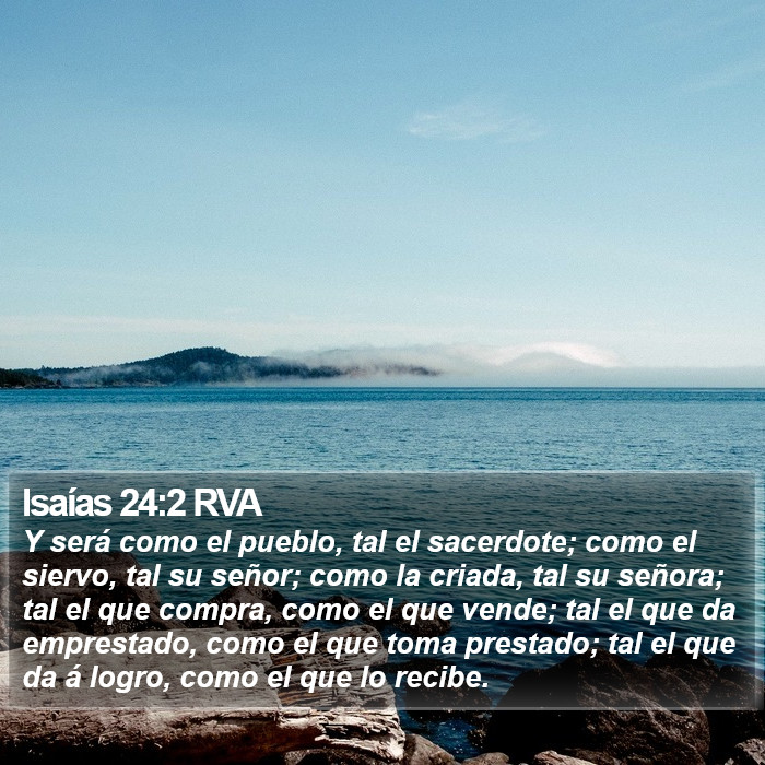 Isaías 24:2 RVA Bible Study