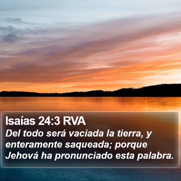 Isaías 24:3 RVA Bible Study