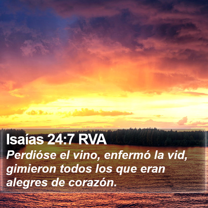 Isaías 24:7 RVA Bible Study