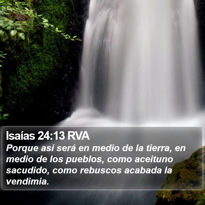 Isaías 24:13 RVA Bible Study