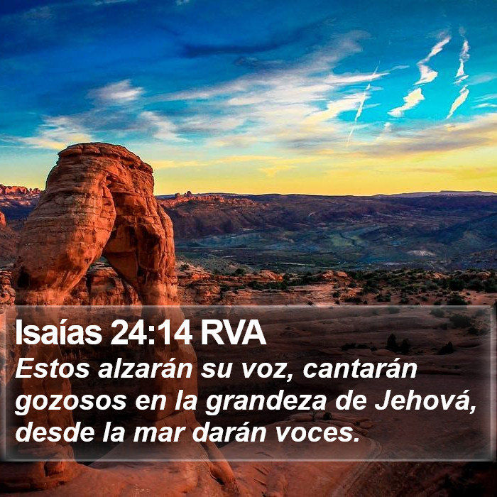 Isaías 24:14 RVA Bible Study