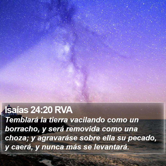 Isaías 24:20 RVA Bible Study