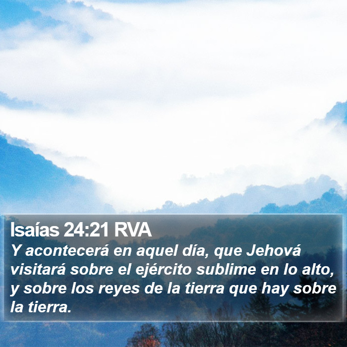 Isaías 24:21 RVA Bible Study