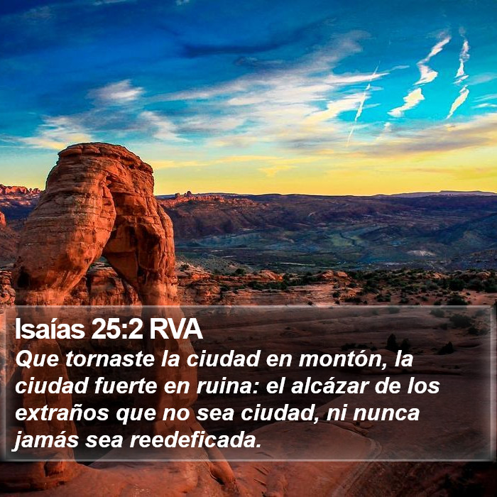 Isaías 25:2 RVA Bible Study