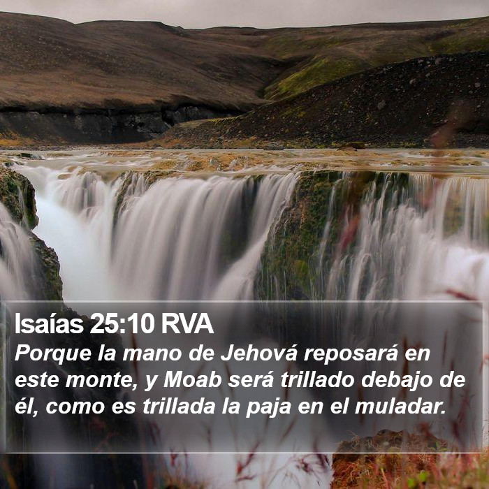 Isaías 25:10 RVA Bible Study