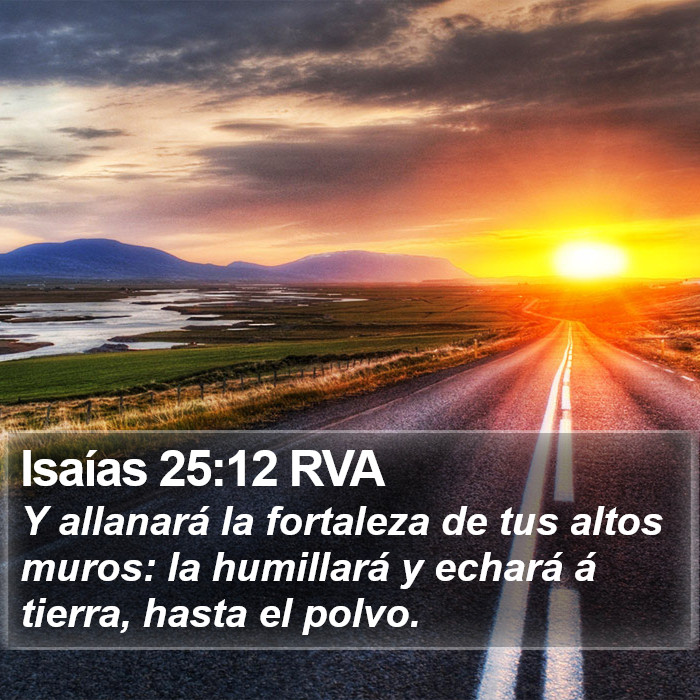 Isaías 25:12 RVA Bible Study
