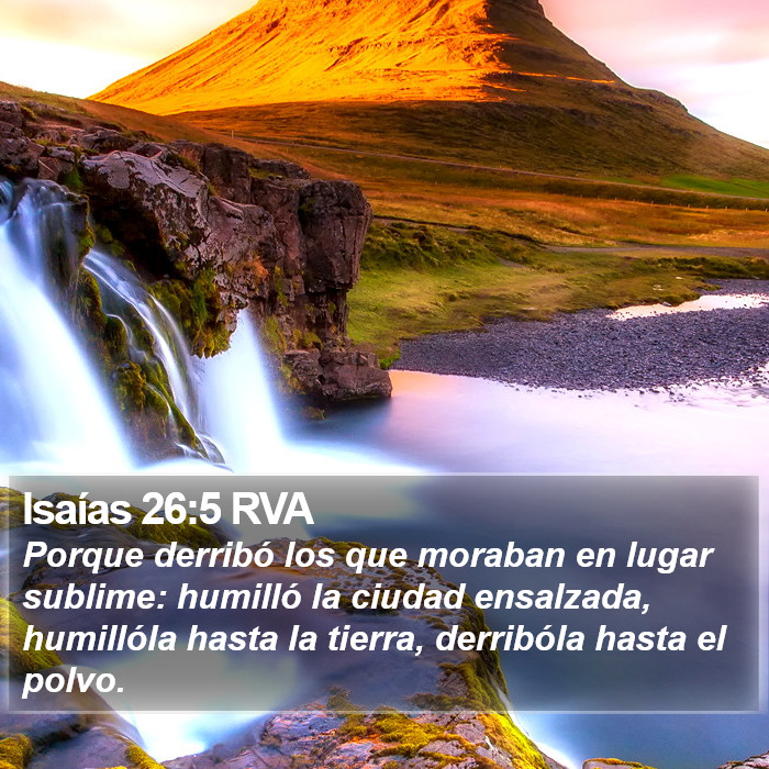 Isaías 26:5 RVA Bible Study