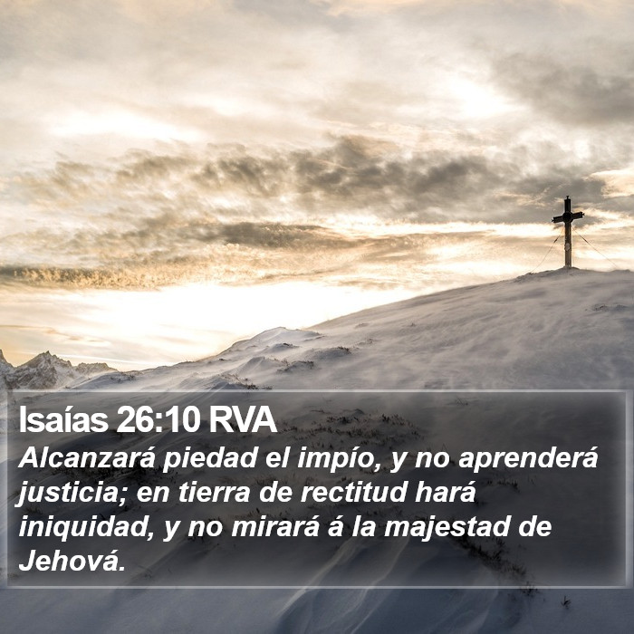 Isaías 26:10 RVA Bible Study