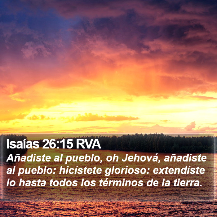 Isaías 26:15 RVA Bible Study