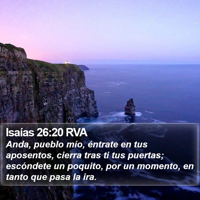 Isaías 26:20 RVA Bible Study