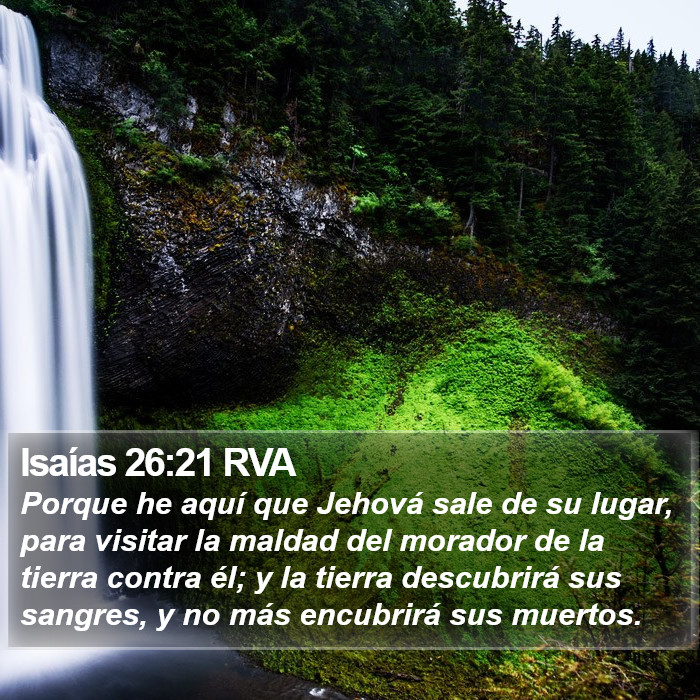 Isaías 26:21 RVA Bible Study