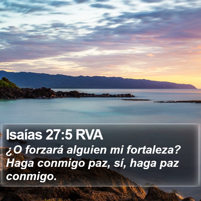 Isaías 27:5 RVA Bible Study