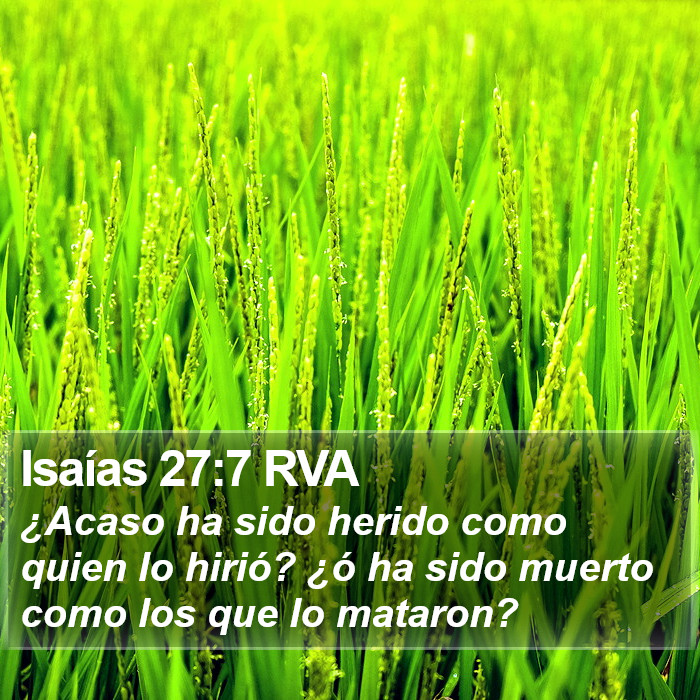 Isaías 27:7 RVA Bible Study