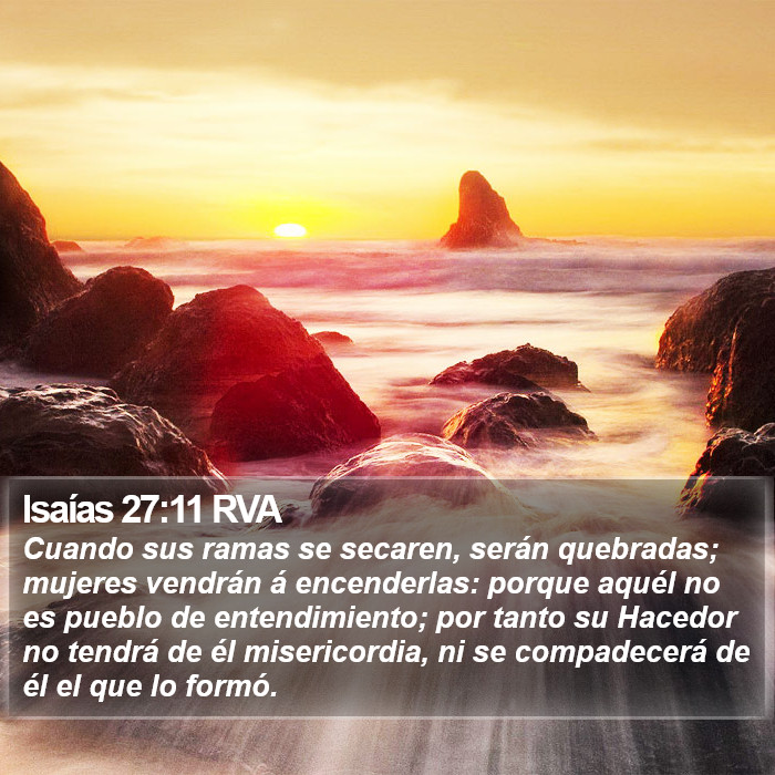 Isaías 27:11 RVA Bible Study