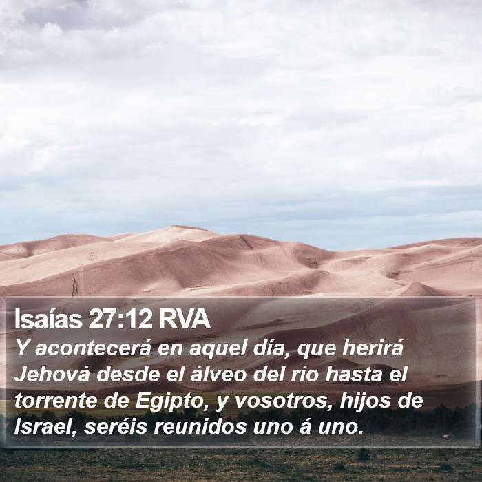 Isaías 27:12 RVA Bible Study