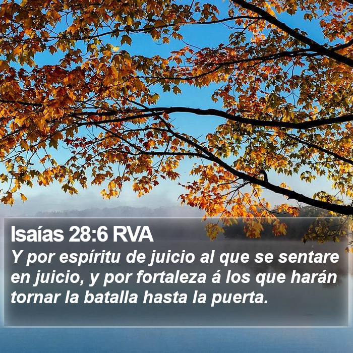 Isaías 28:6 RVA Bible Study