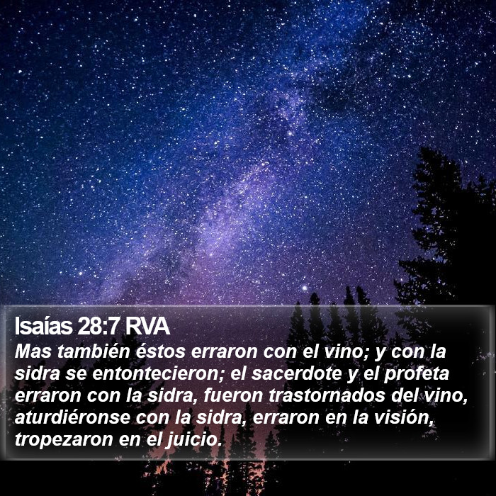 Isaías 28:7 RVA Bible Study