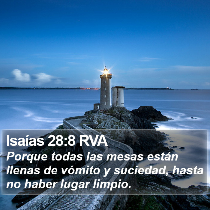 Isaías 28:8 RVA Bible Study