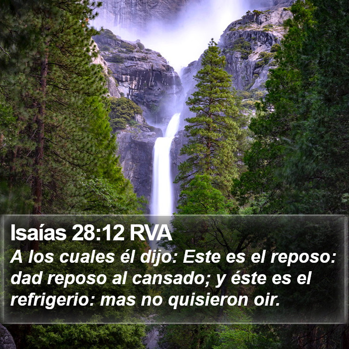 Isaías 28:12 RVA Bible Study