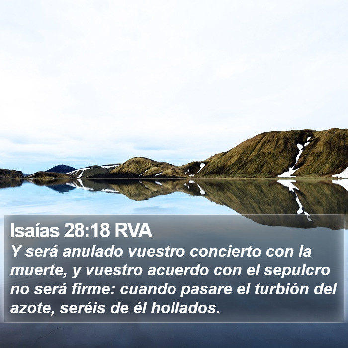 Isaías 28:18 RVA Bible Study