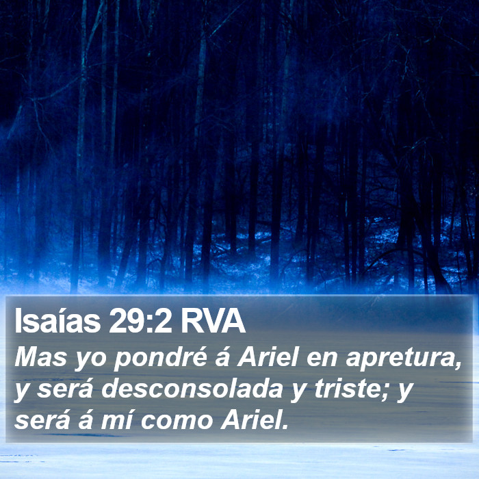 Isaías 29:2 RVA Bible Study