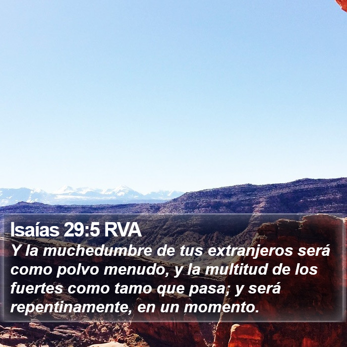 Isaías 29:5 RVA Bible Study