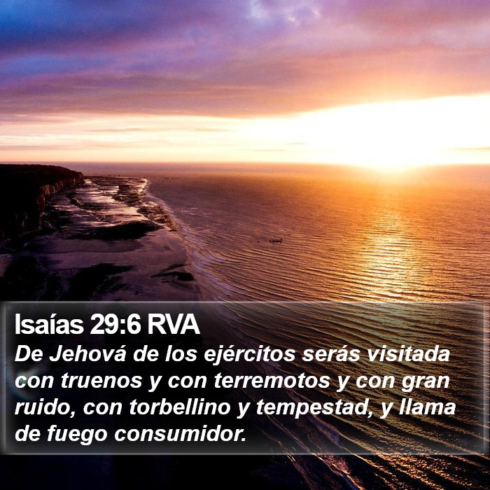 Isaías 29:6 RVA Bible Study