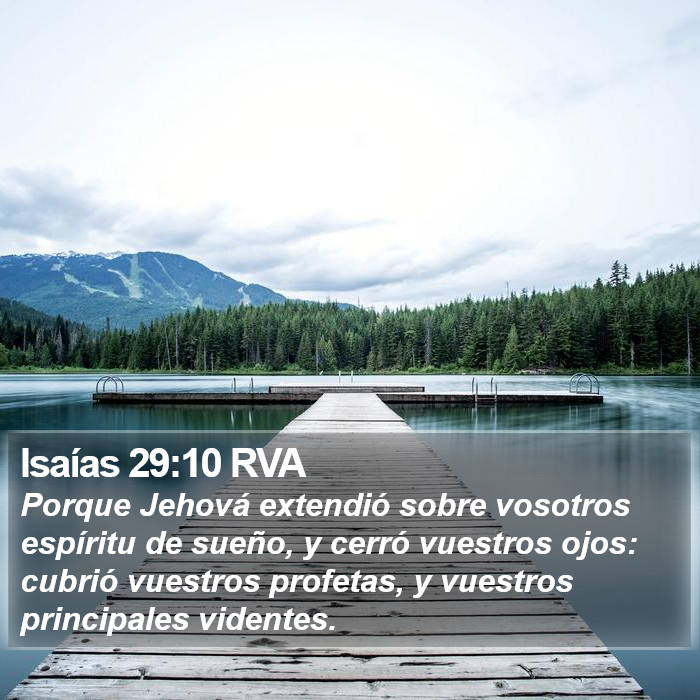 Isaías 29:10 RVA Bible Study