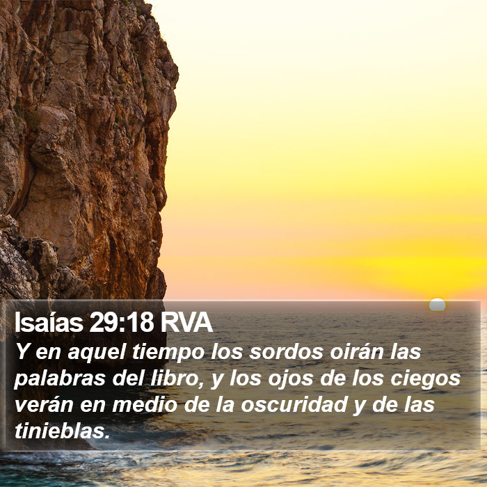 Isaías 29:18 RVA Bible Study