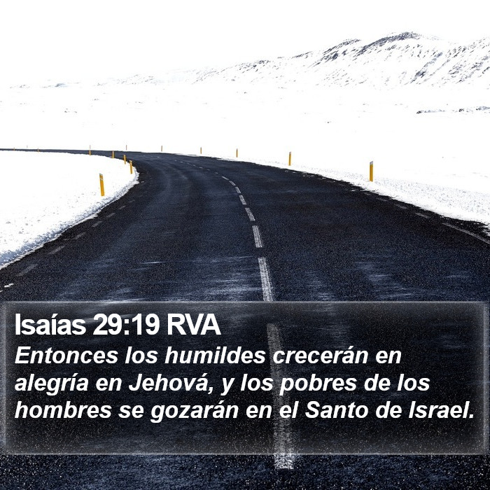 Isaías 29:19 RVA Bible Study