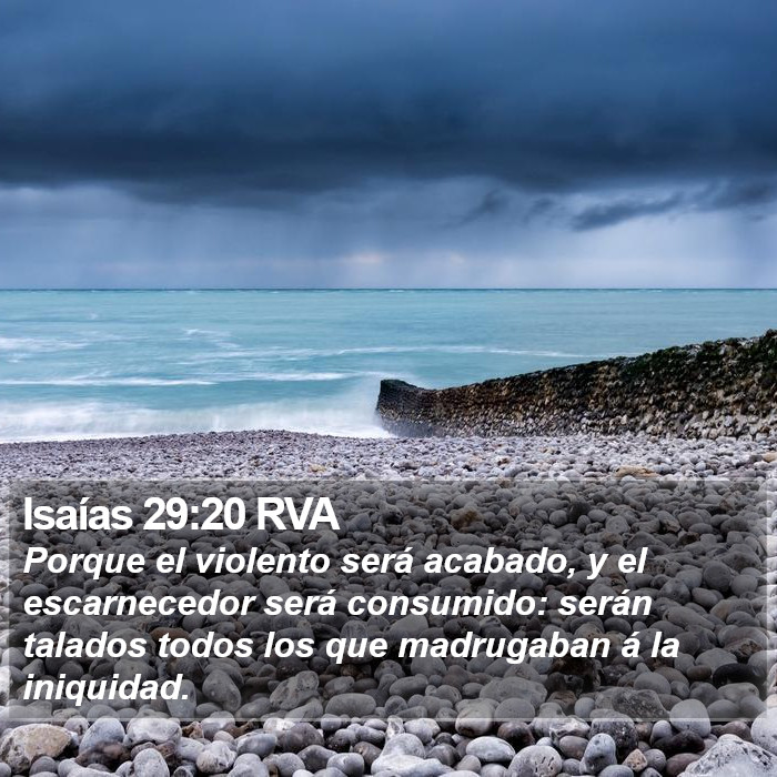 Isaías 29:20 RVA Bible Study