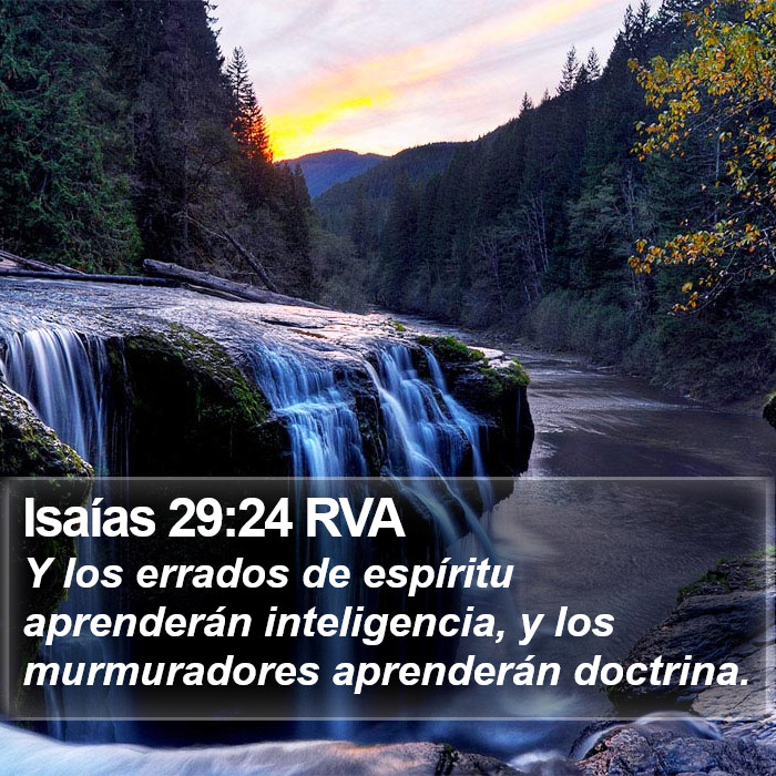 Isaías 29:24 RVA Bible Study