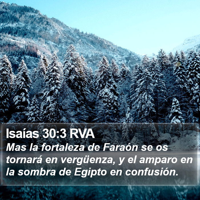 Isaías 30:3 RVA Bible Study