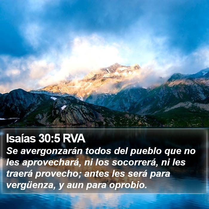 Isaías 30:5 RVA Bible Study