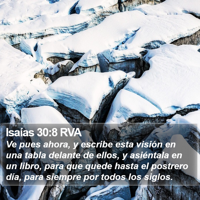 Isaías 30:8 RVA Bible Study