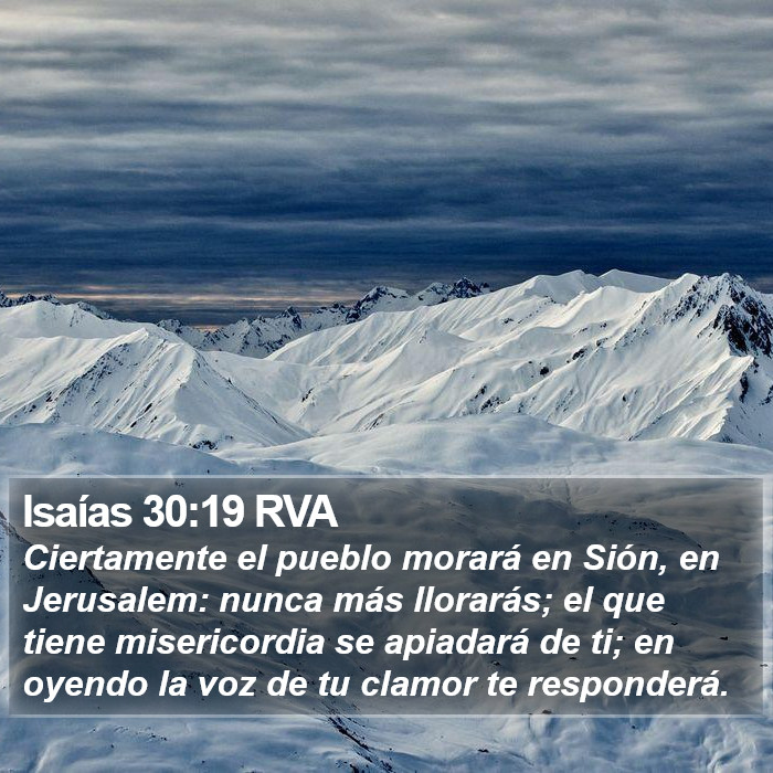 Isaías 30:19 RVA Bible Study