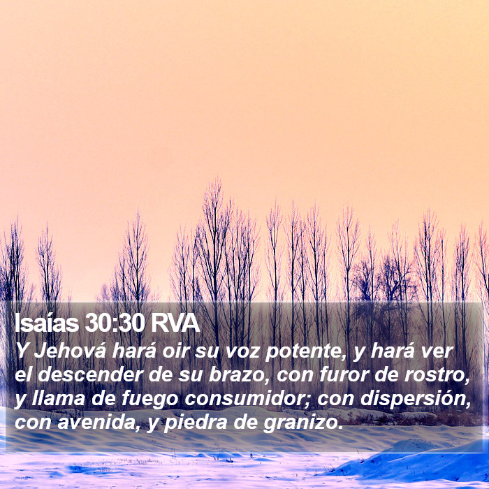 Isaías 30:30 RVA Bible Study