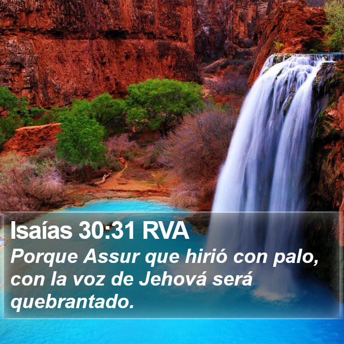 Isaías 30:31 RVA Bible Study