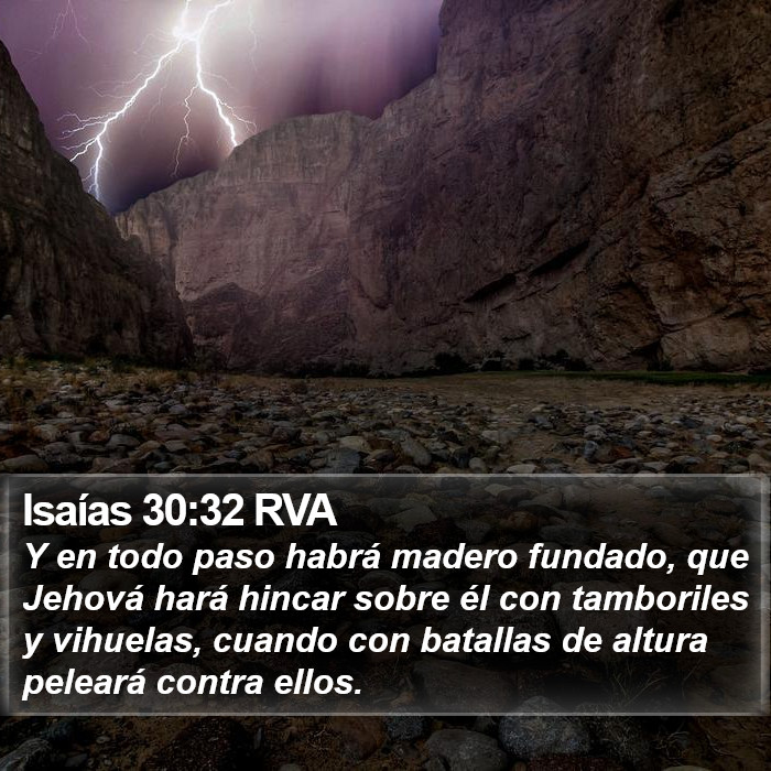 Isaías 30:32 RVA Bible Study